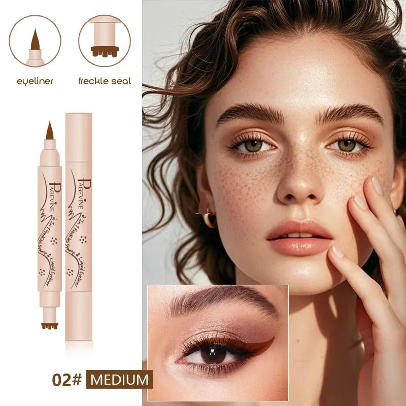 Double-Ended Freckle Stamp Pen, 3-in-1 Waterproof Face Marker dylinoshop
