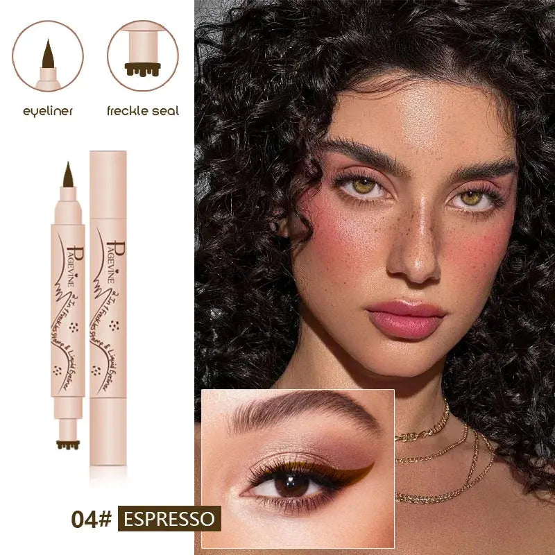 Double-Ended Freckle Stamp Pen, 3-in-1 Waterproof Face Marker dylinoshop