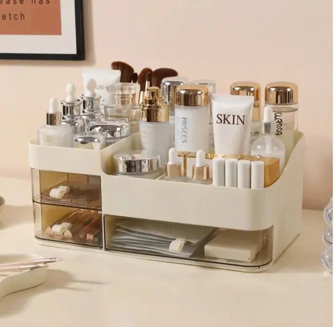 Drawer-Style Cosmetic Organizer with Mirror dylinoshop
