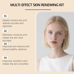 Dual-Effect Day & Night Skincare Kit - Hydration & Moisturization, Skin Barrier Protection, Full Face & Eye Care Set