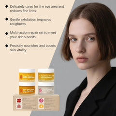 Dual-Effect Day & Night Skincare Kit - Hydration & Moisturization, Skin Barrier Protection, Full Face & Eye Care Set