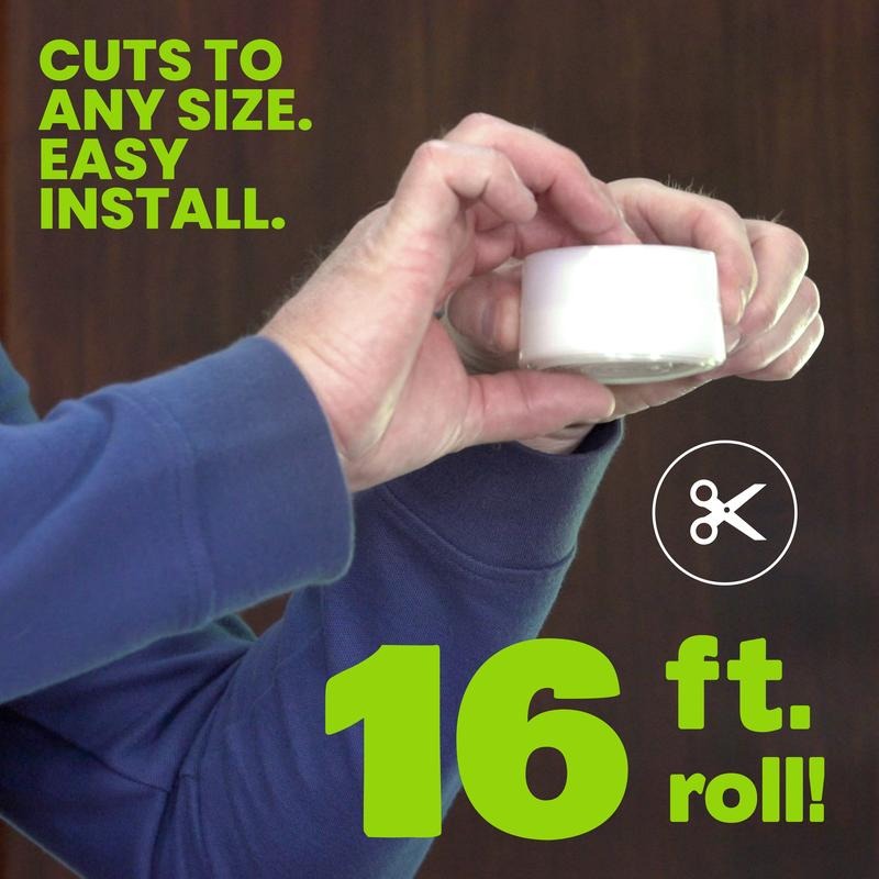 DuraSeal Weather Stripping | Self-Adhesive Silicone Door Seal Strip 