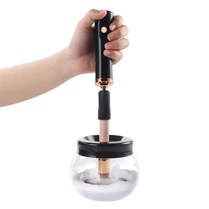 Electric Makeup Brush Cleaner & Dryer with 8 Adjustable Rubber Collars dylinoshop
