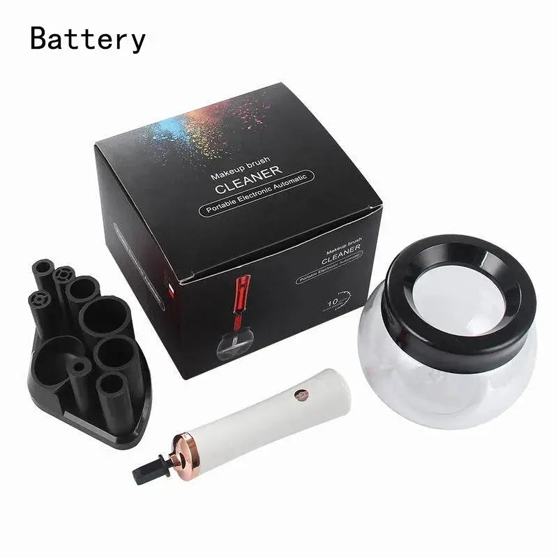 Electric Makeup Brush Cleaner & Dryer with 8 Adjustable Rubber Collars dylinoshop