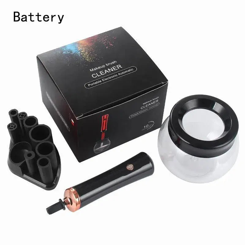 Electric Makeup Brush Cleaner & Dryer with 8 Adjustable Rubber Collars dylinoshop