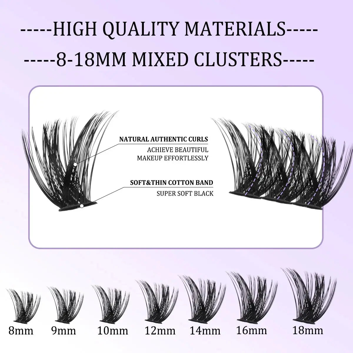 Eyelash Clusters Kit - Wispy Individual DIY Lash Extensions dylinoshop