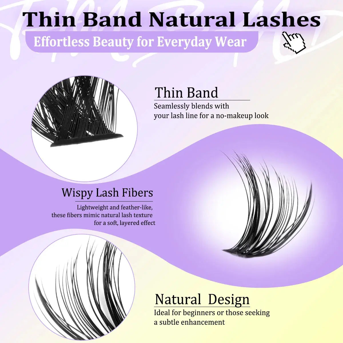Eyelash Clusters Kit - Wispy Individual DIY Lash Extensions dylinoshop