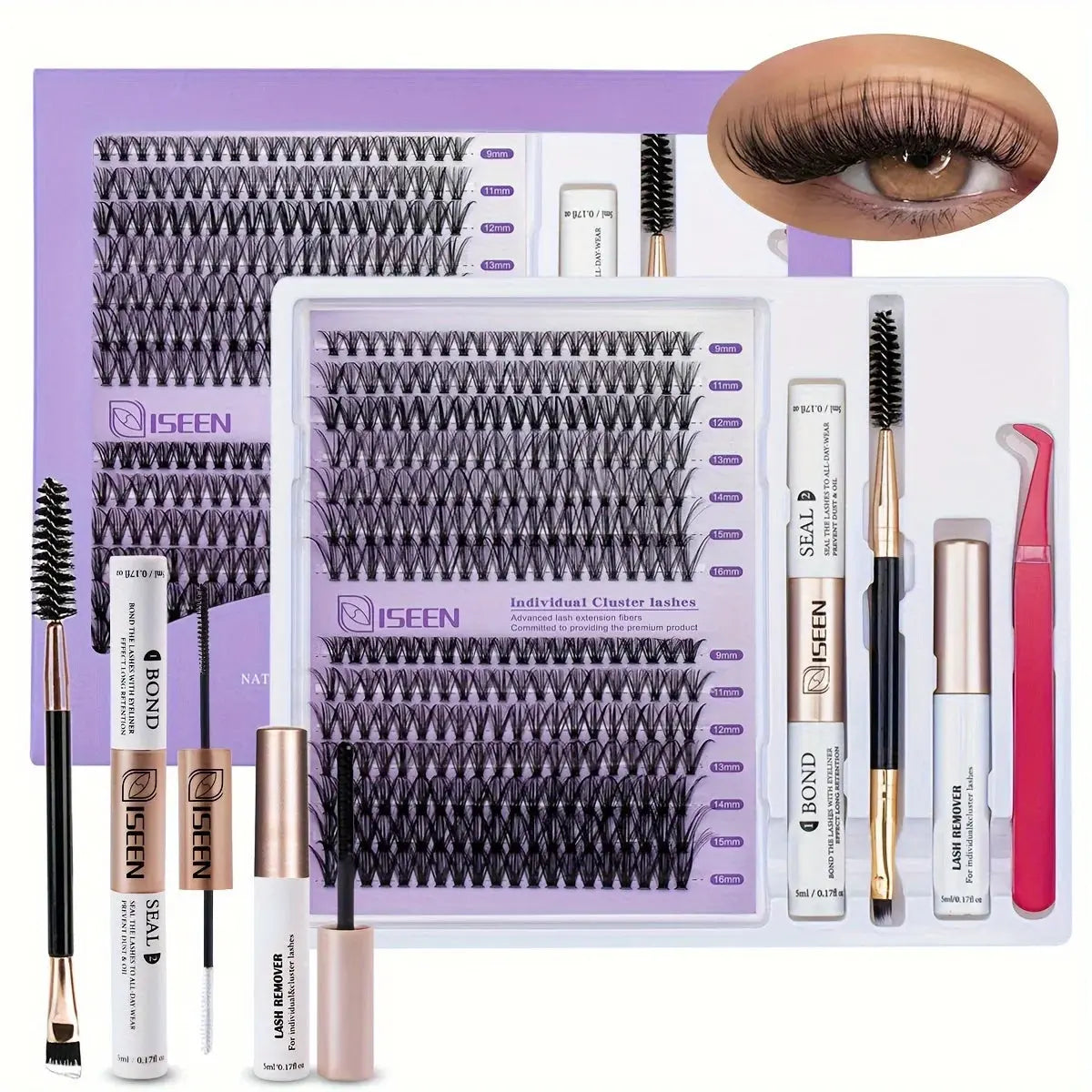 Eyelash Clusters Kit - Wispy Individual DIY Lash Extensions dylinoshop