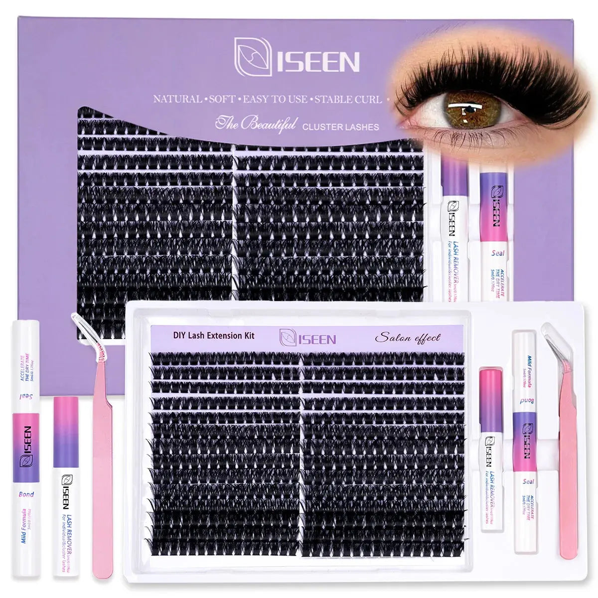 Eyelash Clusters Kit - Wispy Individual DIY Lash Extensions dylinoshop