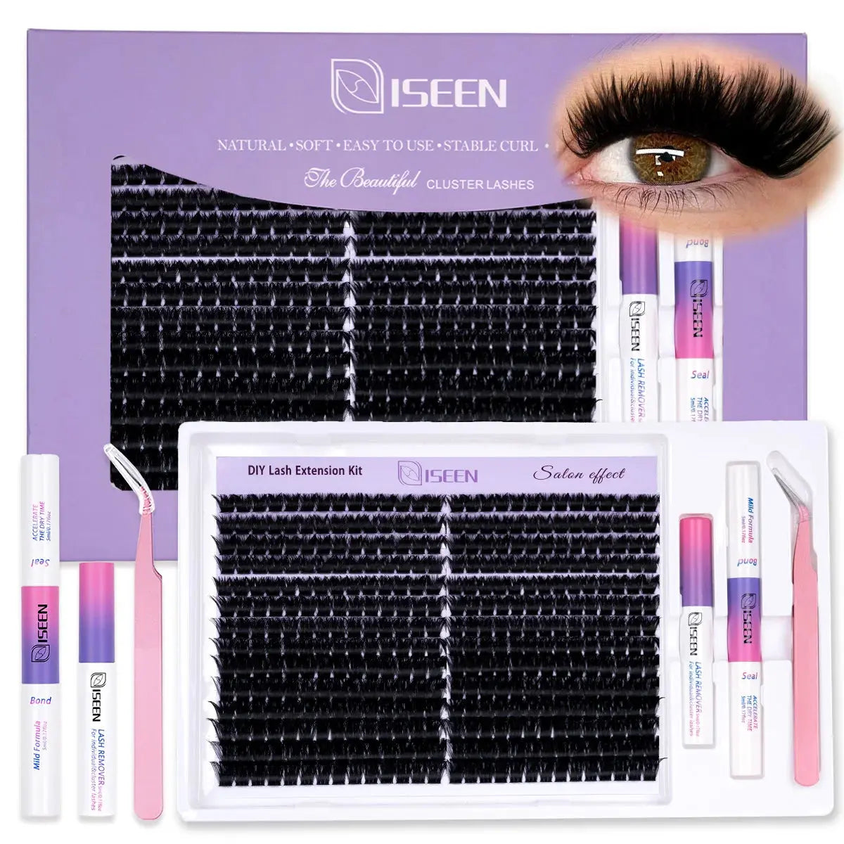 Eyelash Clusters Kit - Wispy Individual DIY Lash Extensions dylinoshop