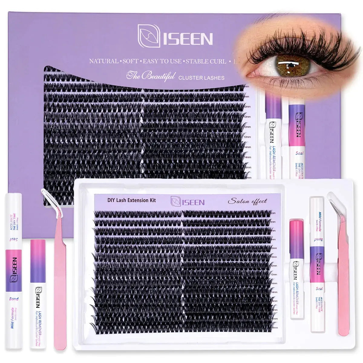 Eyelash Clusters Kit - Wispy Individual DIY Lash Extensions dylinoshop