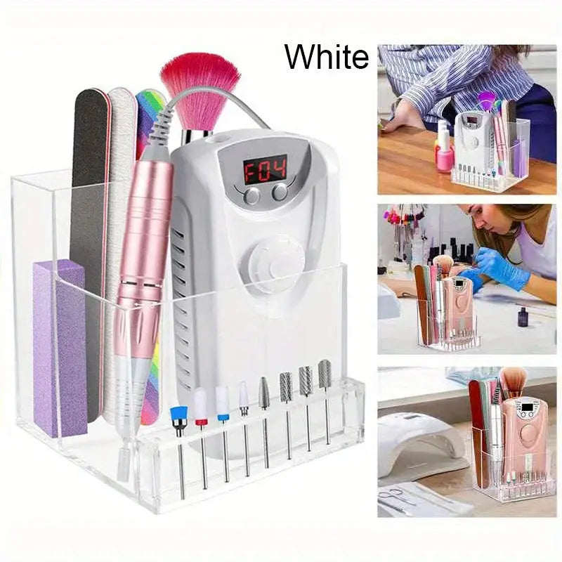 FUMOSIK Clear Acrylic Nail Drill Bit Display & Organizer dylinoshop