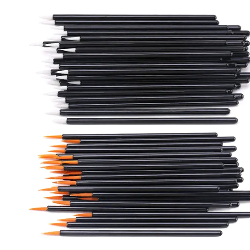 Fine-Tip Eyeliner & Detail Brushes, 50 or 100-Pack dylinoshop