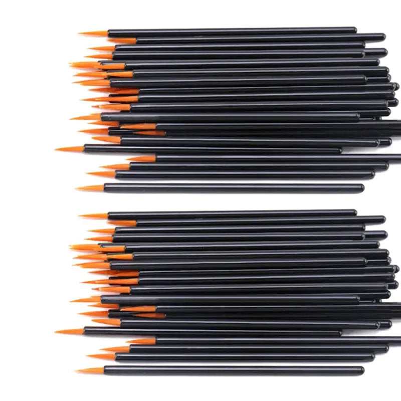 Fine-Tip Eyeliner & Detail Brushes, 50 or 100-Pack dylinoshop