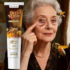 Firming Bee Venom Eye Cream for Under Eye Bags & Dark Circles,Moisturizer with Hyaluronic Acid & Collagen, All Skin Types