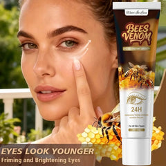 Firming Bee Venom Eye Cream for Under Eye Bags & Dark Circles,Moisturizer with Hyaluronic Acid & Collagen, All Skin Types