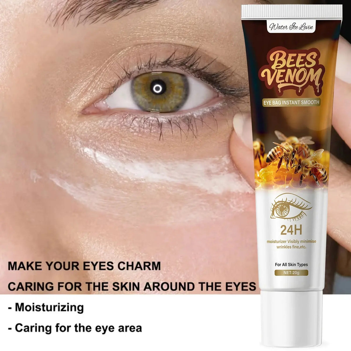 Firming Bee Venom Eye Cream for Dark Circles & Under-Eye Bags