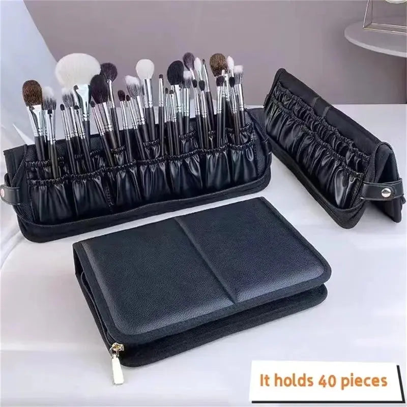 Foldable Makeup Brush Organizer Bag – Travel Cosmetic & Toiletry Case dylinoshop
