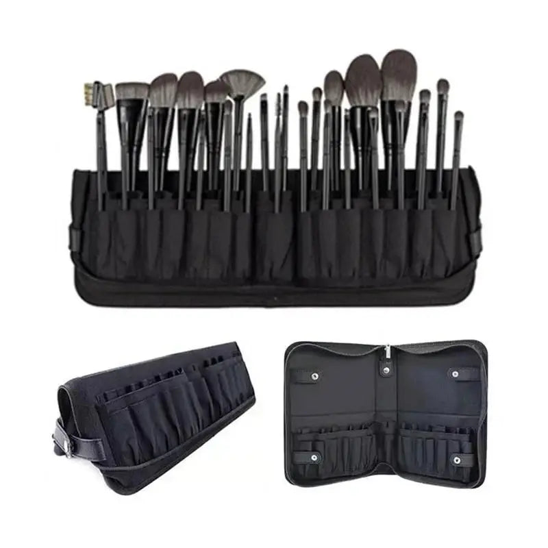 Foldable Makeup Brush Organizer Bag – Travel Cosmetic & Toiletry Case dylinoshop