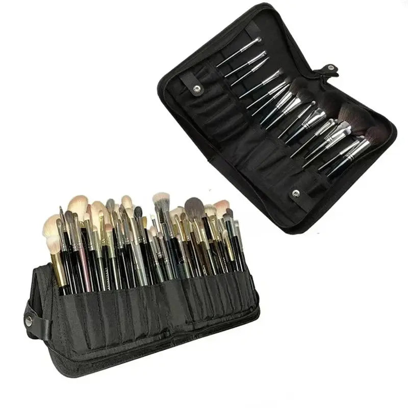 Foldable Makeup Brush Organizer Bag – Travel Cosmetic & Toiletry Case dylinoshop