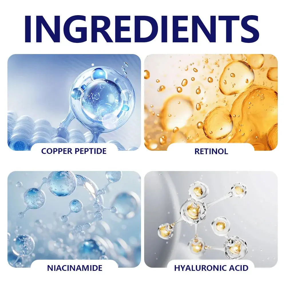 Copper Peptide (GHK-Cu) Anti-Aging Face Cream & Serum - Firming & Hydrating Moisturizer