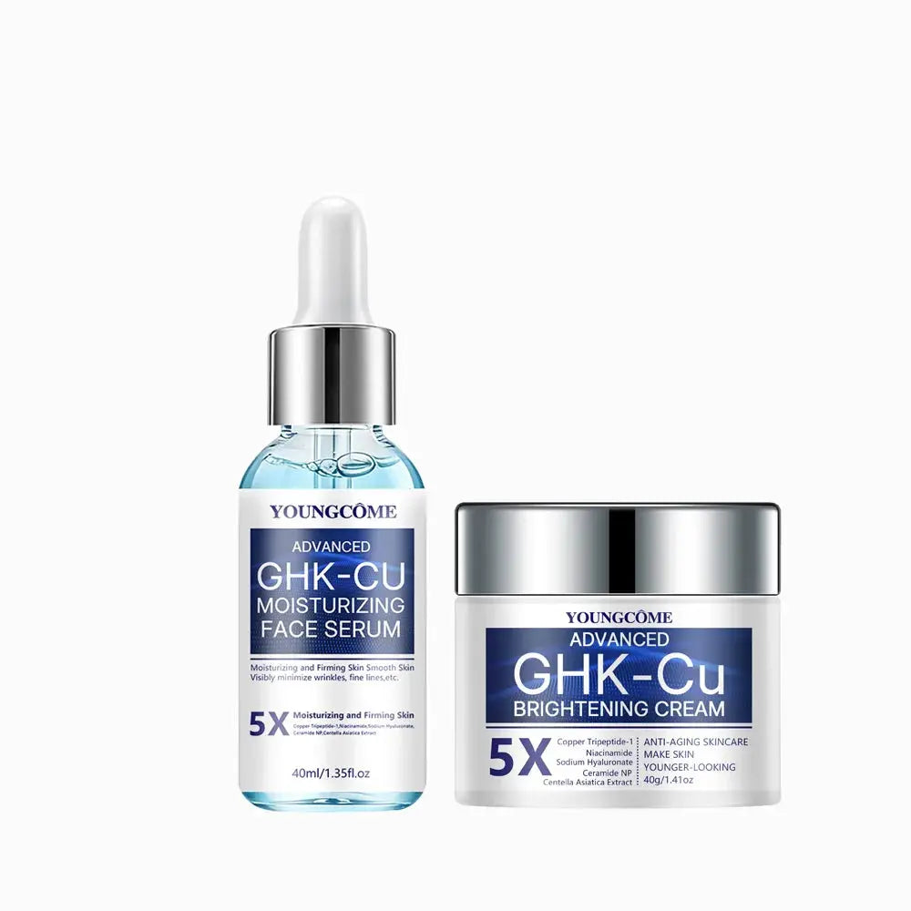 Copper Peptide (GHK-Cu) Anti-Aging Face Cream & Serum - Firming & Hydrating Moisturizer