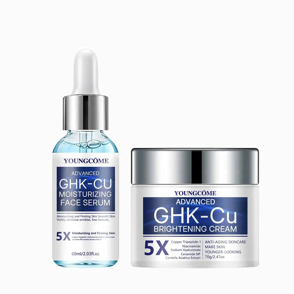 Copper Peptide (GHK-Cu) Anti-Aging Face Cream & Serum - Firming & Hydrating Moisturizer