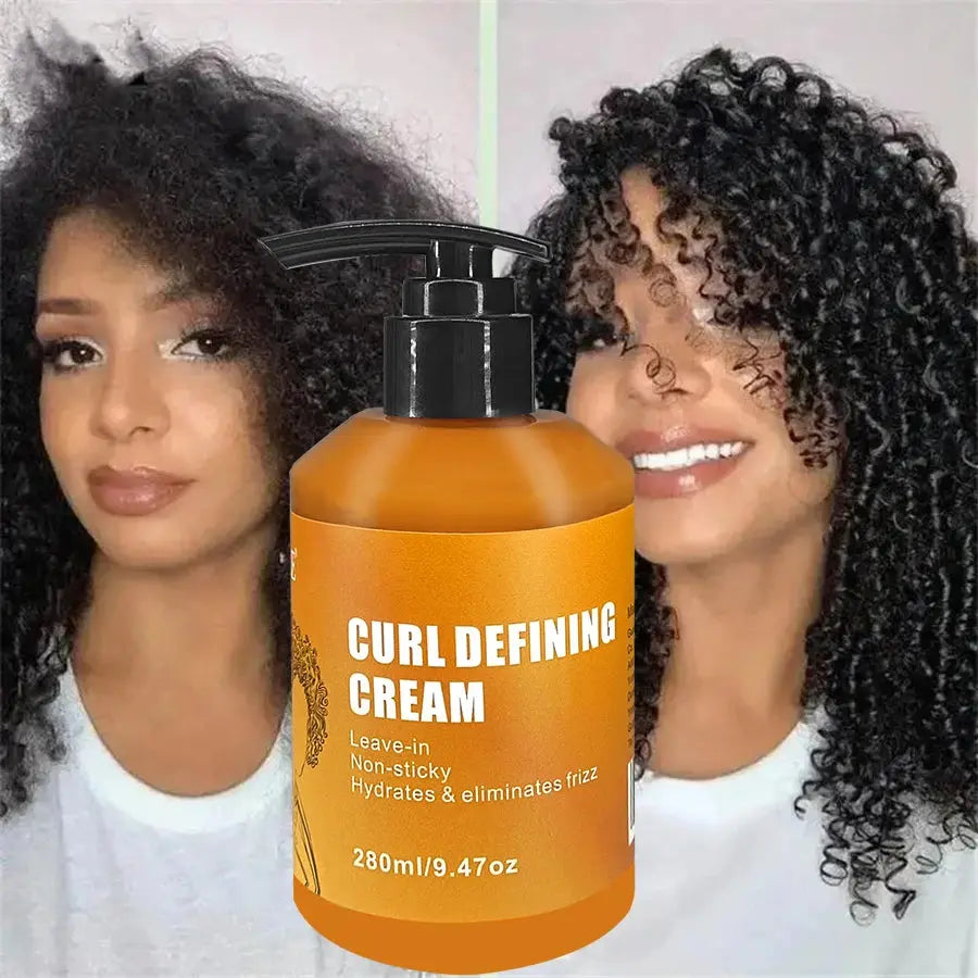 GZE Curl Defining Cream for Wavy and Curly Hair – Moisturizer for Shine and Bounce