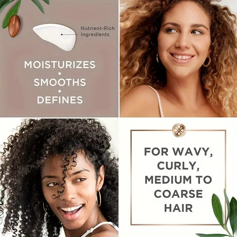 GZE Curl Defining Cream for Wavy and Curly Hair – Moisturizer for Shine and Bounce