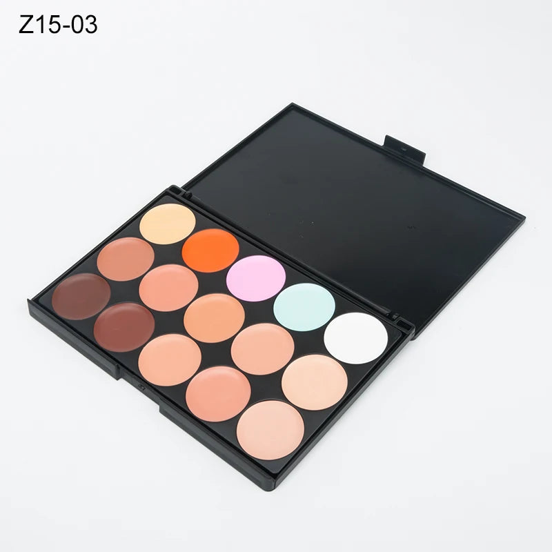 15 Colors Face Concealer Camouflage Cream Contour Palette Maquillaje Profesional Foundation Paleta Concealer dylinoshop