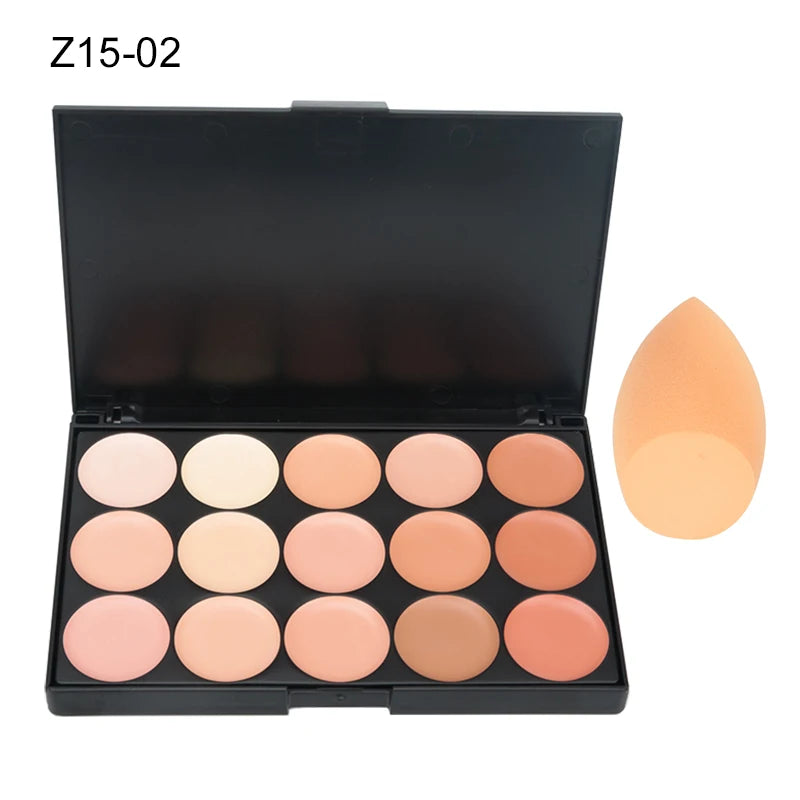 15 Colors Face Concealer Camouflage Cream Contour Palette Maquillaje Profesional Foundation Paleta Concealer dylinoshop