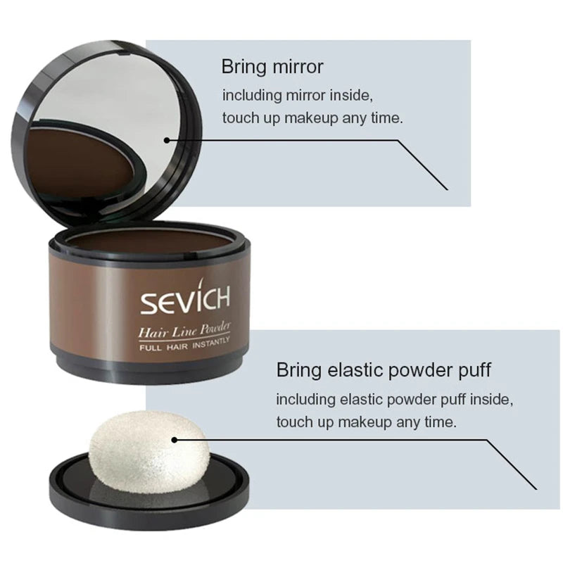 Sevich 12 Color Hairline Powder Hairline Shadow Cover Up Fill In Thinning Hair Unisex Hairline Shadow Powder Modified Gray Hair dylinoshop