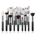 Jessup Makeup Brushes 15-25pcs Make Up Brush Set Professional Natural Synthetic Foundation Powder Contour Blending Eyeshadow
