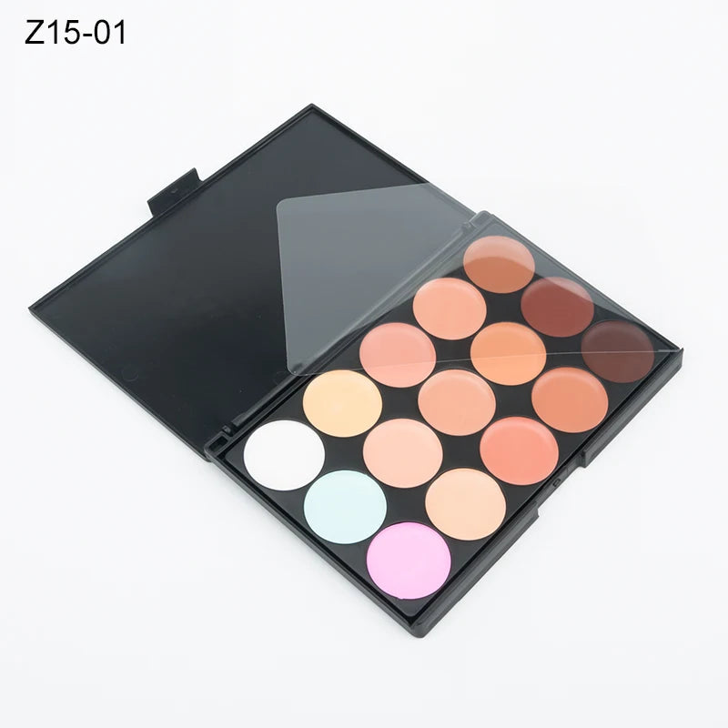 15 Colors Face Concealer Camouflage Cream Contour Palette Maquillaje Profesional Foundation Paleta Concealer dylinoshop