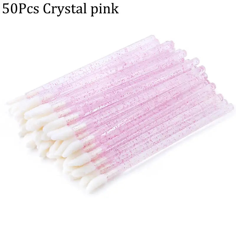 HMQ Beauty Crystal Eyelash & Mascara Applicator Brushes, 50-Pack dylinoshop