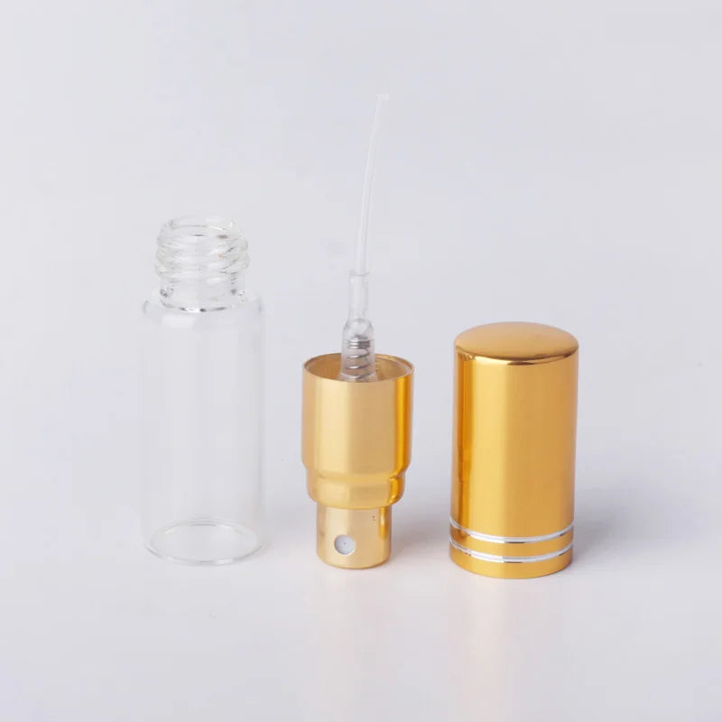 100Pcs/Lot 5ml Portable Empty Cosmetic Case Travel Spray Bottle Perfume For Gift Sample Mini Bottle Parfum Makeup Containrs