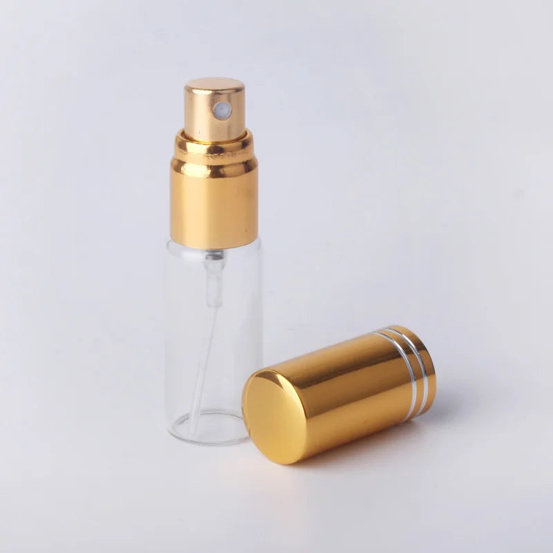 100Pcs/Lot 5ml Portable Empty Cosmetic Case Travel Spray Bottle Perfume For Gift Sample Mini Bottle Parfum Makeup Containrs