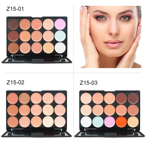 15 Colors Face Concealer Camouflage Cream Contour Palette Maquillaje Profesional Foundation Paleta Concealer dylinoshop