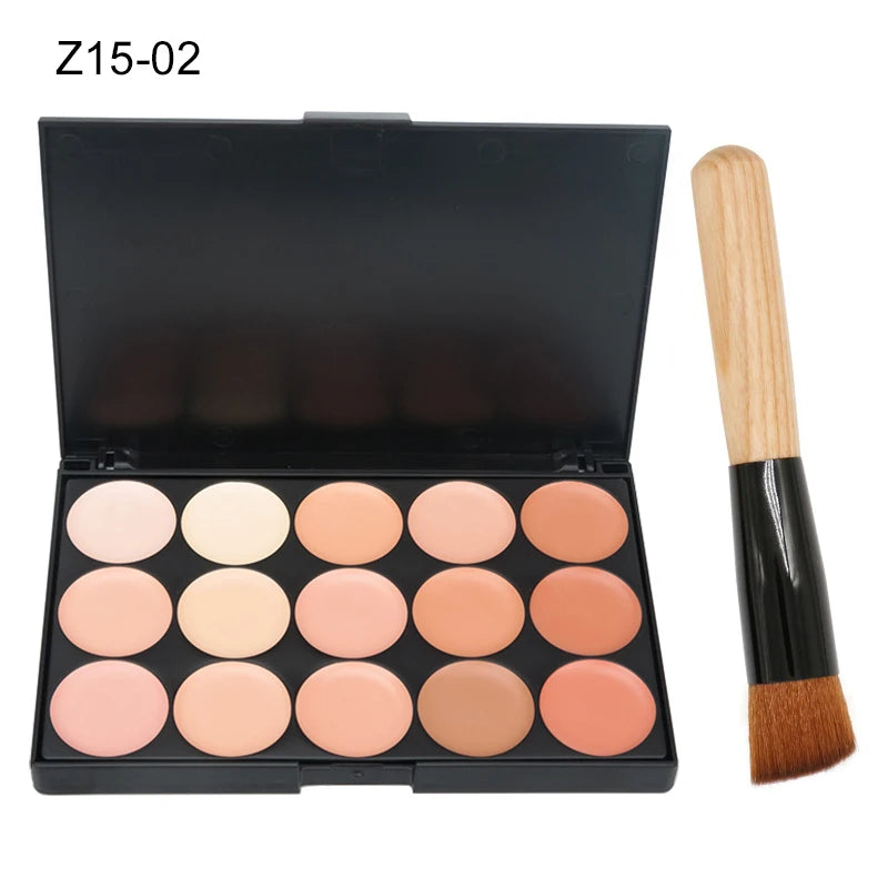 15 Colors Face Concealer Camouflage Cream Contour Palette Maquillaje Profesional Foundation Paleta Concealer dylinoshop