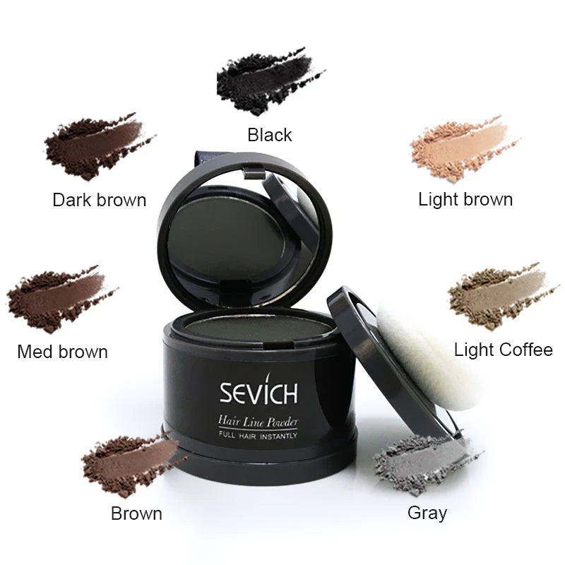 Sevich Hairline Powder 4g Hairline Shadow Powder Women Men Makeup Hair Concealer Natural Cover Unisex Hair Straightener Brush dylinoshop