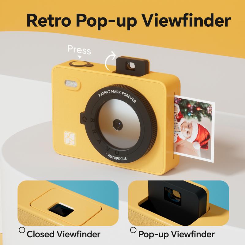 Holo Instant Print Camera | Compact Dye-Sublimation, Wireless 