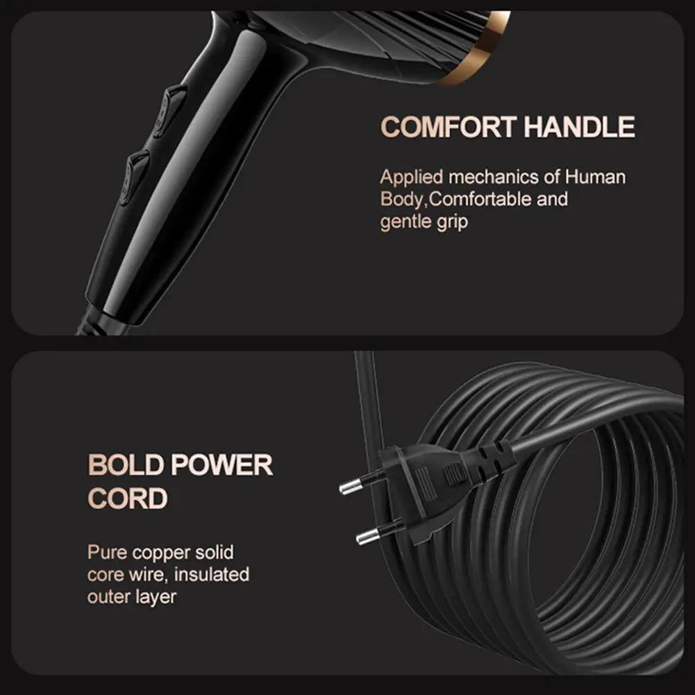 Hot & Cold Hair Dryer with Styling Attachment Set (6 or 7 Pieces) dylinoshop