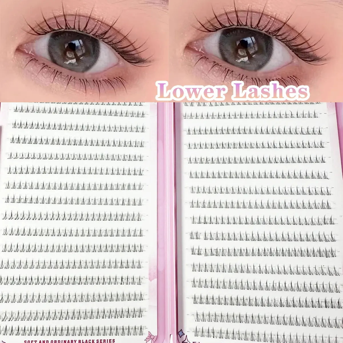 Individual Under-Eyelash Extensions - DIY False Lash Clusters dylinoshop