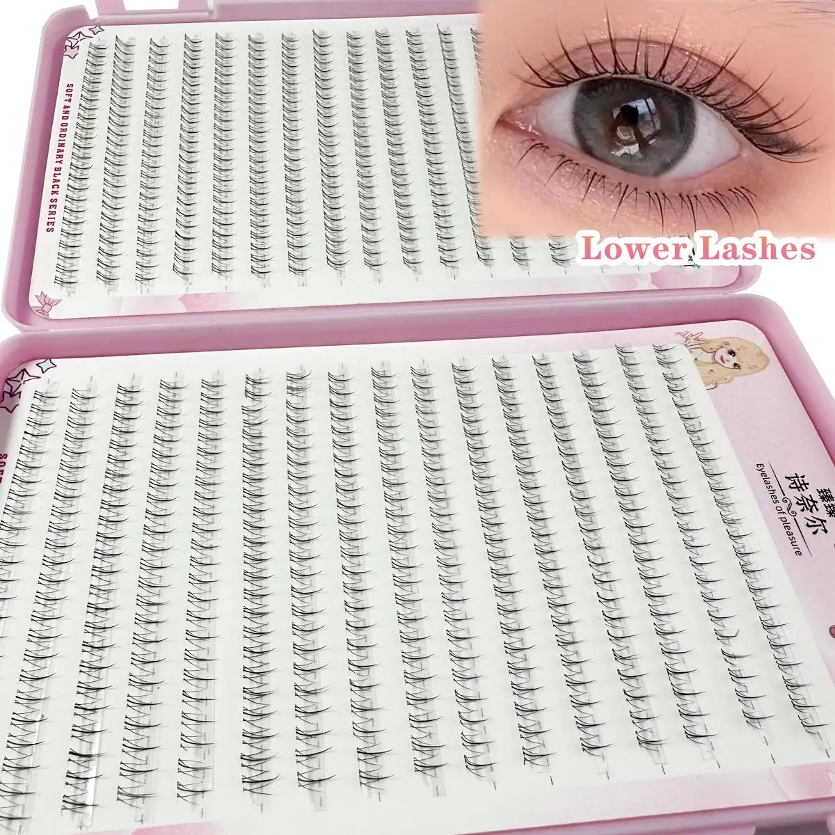 Individual Under-Eyelash Extensions - DIY False Lash Clusters dylinoshop