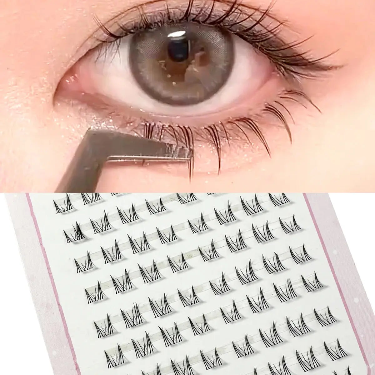Individual Under-Eyelash Extensions - DIY False Lash Clusters dylinoshop