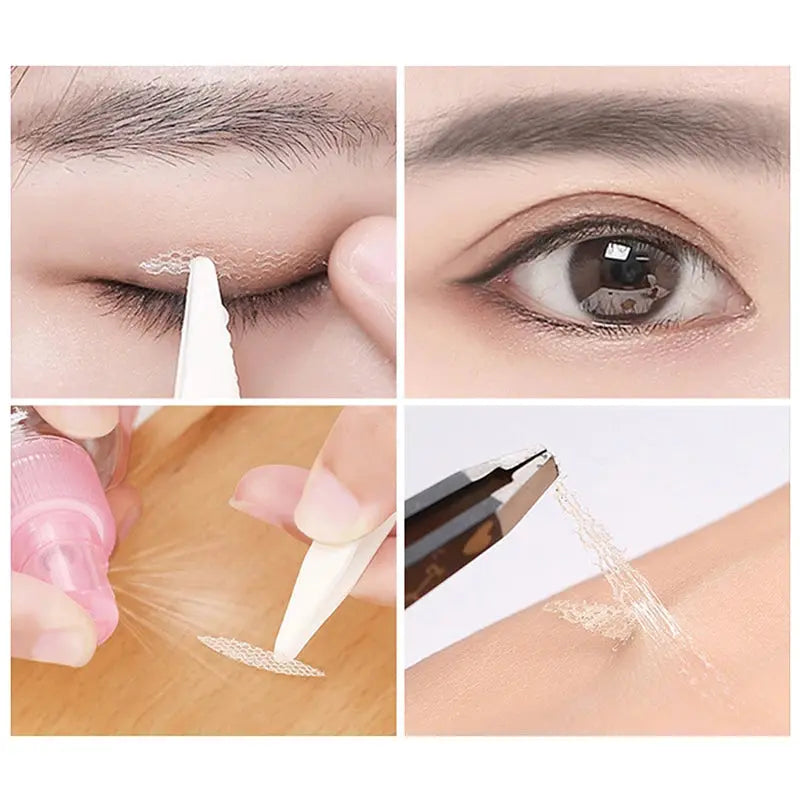 Invisible Lace Double Eyelid Tape, 360-Pack with Tweezers dylinoshop