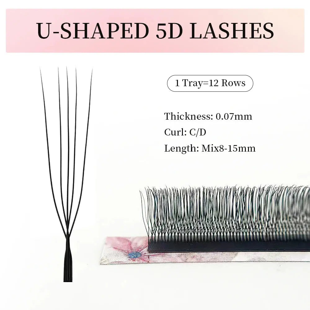 JB Jeyelabeau U-Shape YY Premade Fan Eyelash Extensions dylinoshop