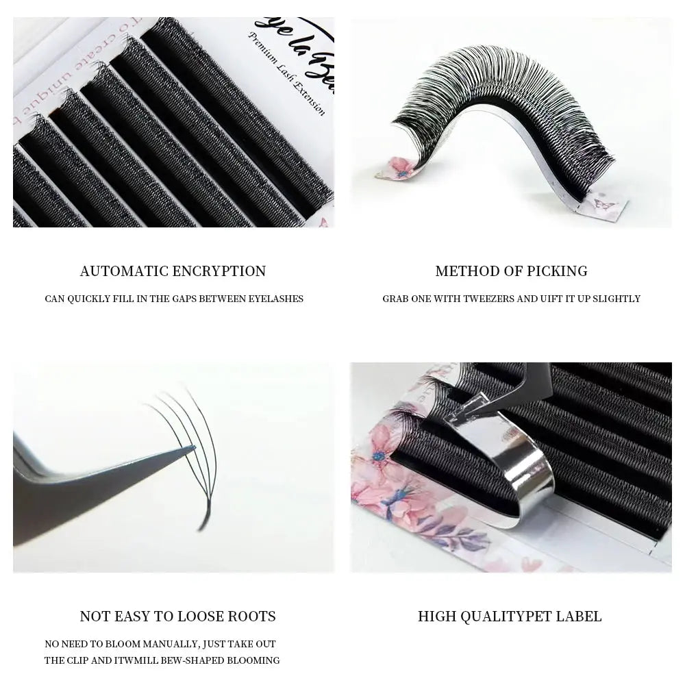 JB Jeyelabeau U-Shape YY Premade Fan Eyelash Extensions dylinoshop