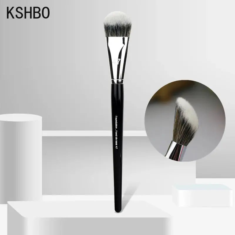 KSHBO Foundation Brush 47 Broom Head Liquid Foundation Shadow Repairing Brushes Women Face Base Makeup Beauty Professional Tools dylinoshop