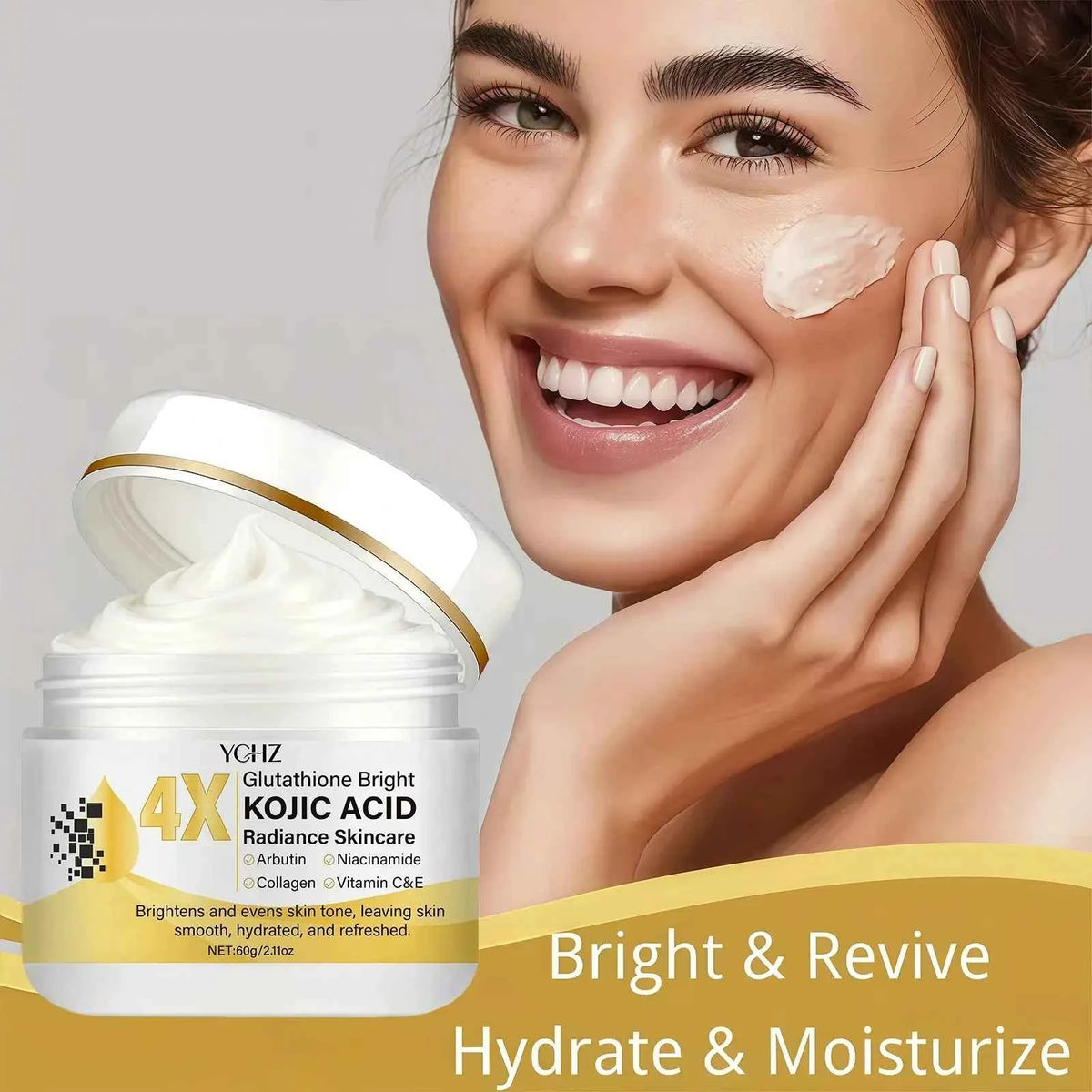 Moisturizing Face Cream with Oil Control - Day & Night Use, 60g